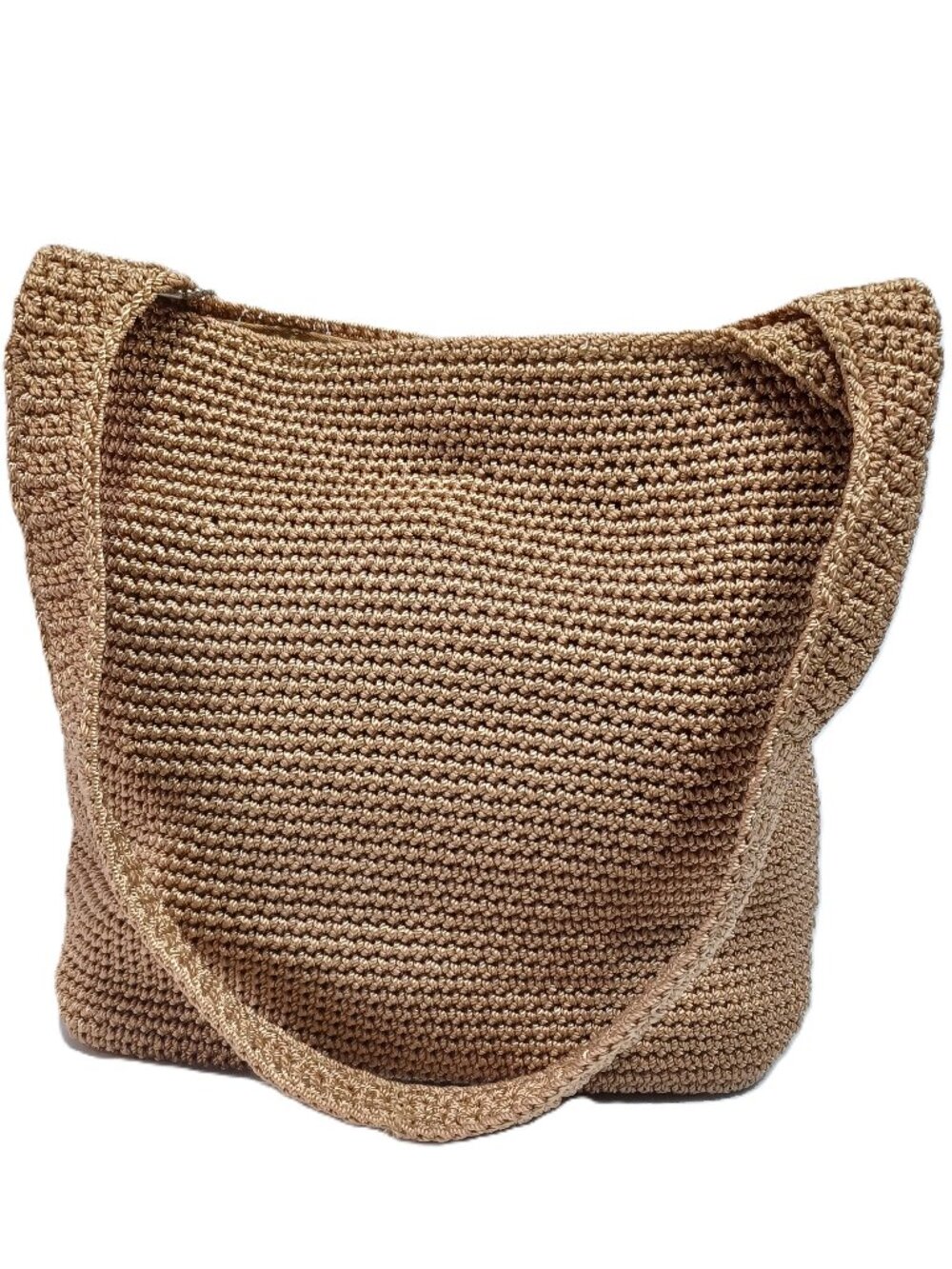 The Sak Crochet Elliot Lucca Tan Shoulder Bag Single Strap - Picture 3 of 12